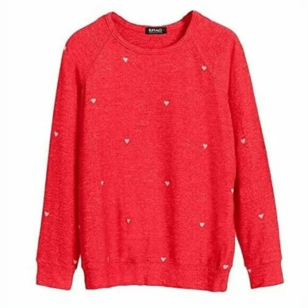Buffalo David Bitton Red Heart Women's Sweater Size Small